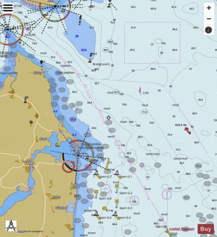 Schleimuende Approach Marine Chart - Nautical Charts App