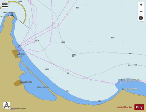 Aproches de Melilla. Zona este Marine Chart - Nautical Charts App