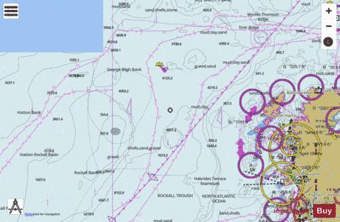 North Atlantic Ocean - Banks West of the Hebrides Marine Chart - Nautical Charts App