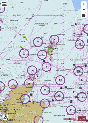 British Isles - Orkney and Shetland Islands Marine Chart - Nautical Charts App