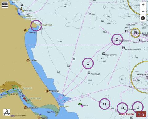 Flamborough Head to Withernsea Marine Chart - Nautical Charts App