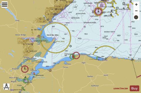 Scotland - East Coast - Dunrobin Point to Buckie Marine Chart - Nautical Charts App