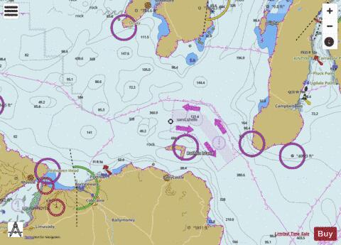 British Isles - Lough Foyle to Mull of Kintyre Including Rathlin Island Marine Chart - Nautical Charts App