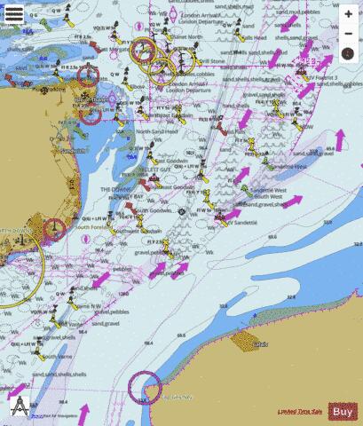 English Channel - Dover Strait (Eastern Part) Marine Chart - Nautical Charts App