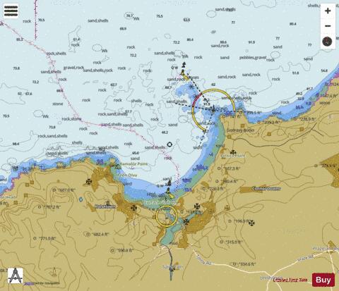 England - South West Coast - St Ives Bay Marine Chart - Nautical Charts App