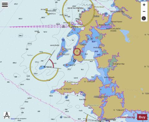 Republic of Ireland - West Coast - Blacksod Bay and Approaches. Marine Chart - Nautical Charts App