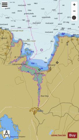 "Killala Bay and River Moy to Ballina_x000D_ Marine Chart - Nautical Charts App