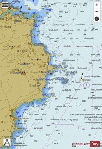 England - South Coast of Cornwall - Coverack, Porthoustock, Porthallow and The Manacles Marine Chart - Nautical Charts App