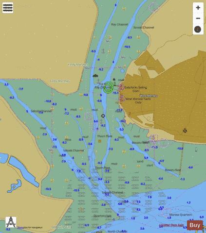 England - East Coast - West Mersea Marine Chart - Nautical Charts App