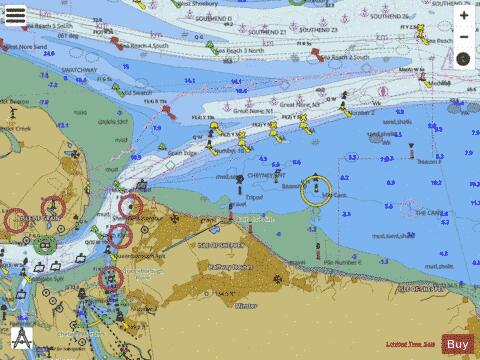 England - East Coast - Sheerness and Approaches Marine Chart - Nautical Charts App