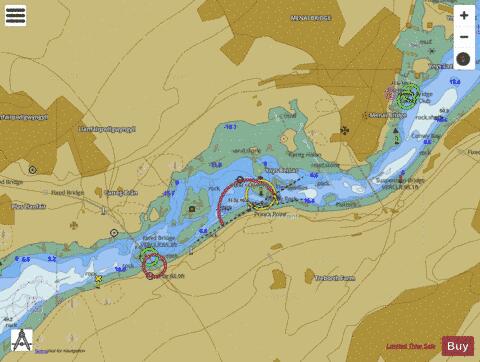 Wales - North Coast - The Swellies Marine Chart - Nautical Charts App