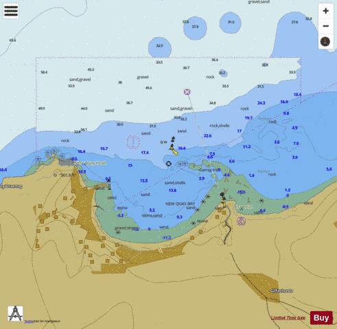 ENC CELL - Wales - West Coast - New Quay Marine Chart - Nautical Charts App