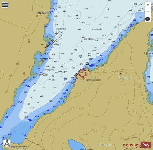 Scotland - Dales Voe - South Quay Marine Chart - Nautical Charts App
