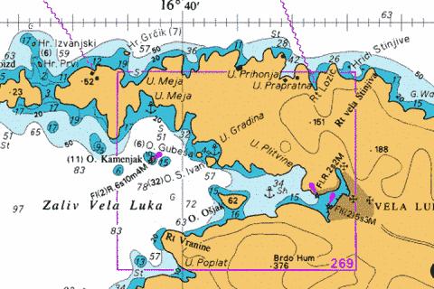 A  Zaljev Vela Luka Marine Chart - Nautical Charts App