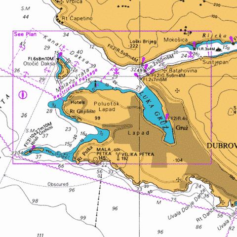 Luka Gruz Marine Chart - Nautical Charts App