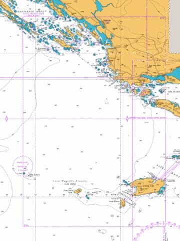 Otok Vis to Sibenik Marine Chart - Nautical Charts App