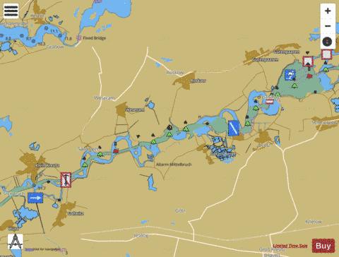 Lower Havel waterway (Spandau - Plaue) : 1W7UH040 Marine Chart - Nautical Charts App