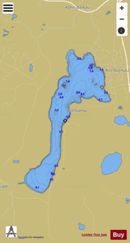 Bothkamper See depth contour Map - i-Boating App