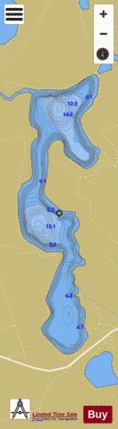 Grober Trepelsee depth contour Map - i-Boating App
