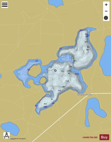 Grober Wummsee depth contour Map - i-Boating App