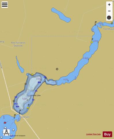 Holzeerner See depth contour Map - i-Boating App