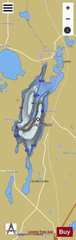 Oberucker See depth contour Map - i-Boating App