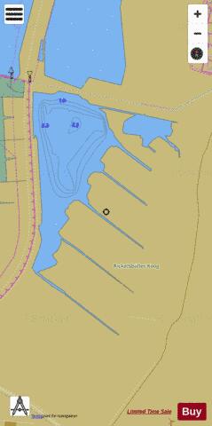 Rickelsbuller Koogsee depth contour Map - i-Boating App