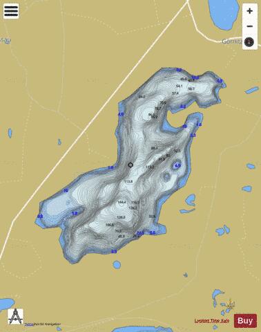 Schluensee depth contour Map - i-Boating App
