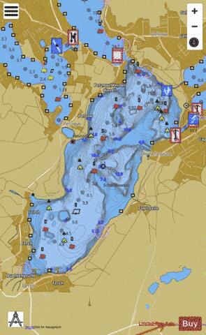 Schwielowsee depth contour Map - i-Boating App