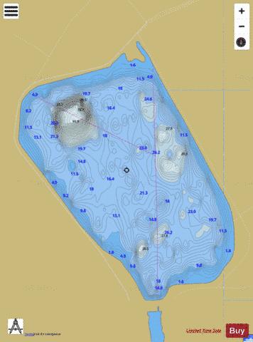 GRAVIERE DE MUNCHHAUSEN depth contour Map - i-Boating App