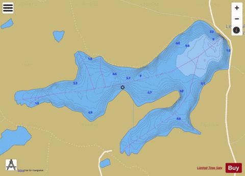 ETANG DE LA GRANDE CAZINE depth contour Map - i-Boating App