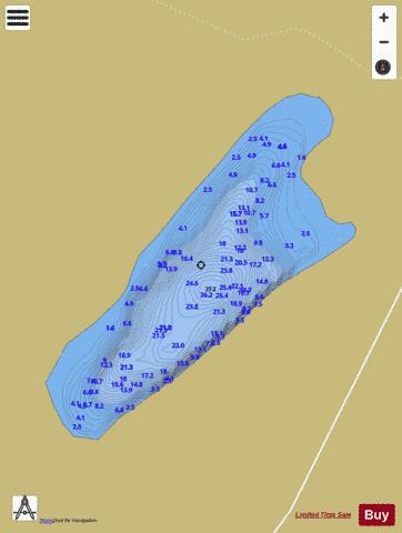 Lake Fanod depth contour Map - i-Boating App