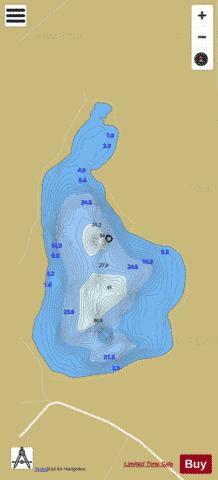 Emy Lough depth contour Map - i-Boating App