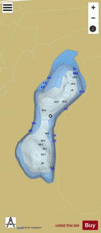 Glaslough Lake depth contour Map - i-Boating App