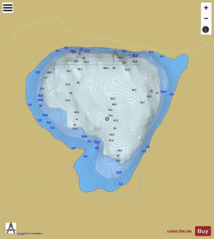 Ouler ( Lough ) depth contour Map - i-Boating App
