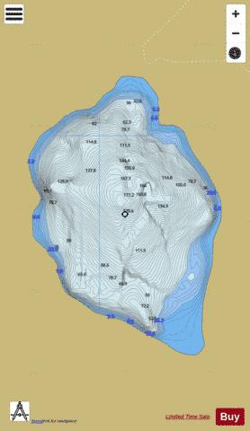 Cummenadillure Lough depth contour Map - i-Boating App