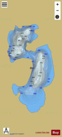 Coomeathcun ( Lough ) depth contour Map - i-Boating App