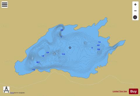 Isknagahiny Lough depth contour Map - i-Boating App