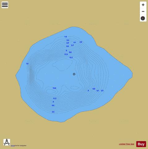 Reagh ( Lough ) depth contour Map - i-Boating App
