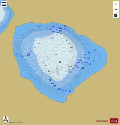 Eagher ( Lough ) depth contour Map - i-Boating App