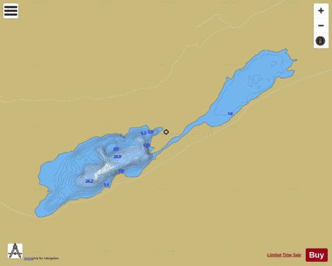 Cummeenduff Lough depth contour Map - i-Boating App