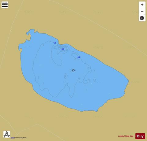 Cloonacolly Lough depth contour Map - i-Boating App