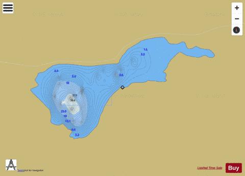 Annaghmore Lough depth contour Map - i-Boating App