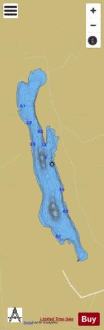 Rinn Lough depth contour Map - i-Boating App