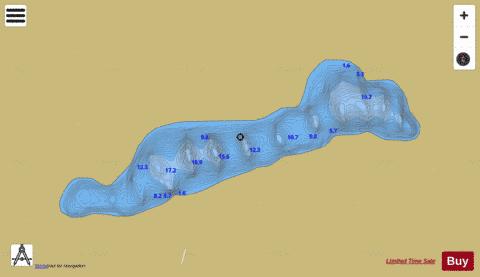 Grange Lough depth contour Map - i-Boating App
