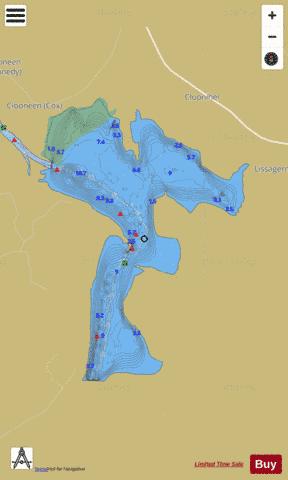 Forbes ( Lough ) depth contour Map - i-Boating App