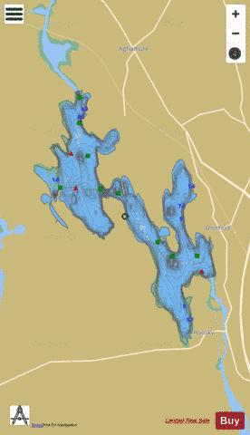 Bofin (Lough) depth contour Map - i-Boating App