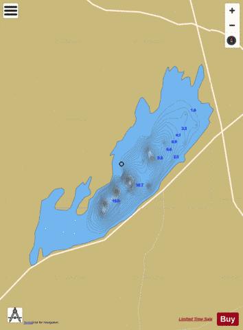 Bunny ( Lough ) depth contour Map - i-Boating App