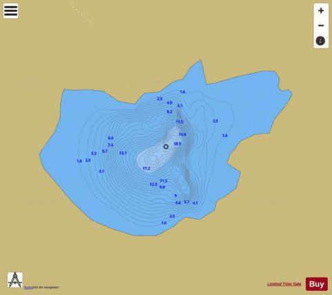 Kip ( Lough ) depth contour Map - i-Boating App
