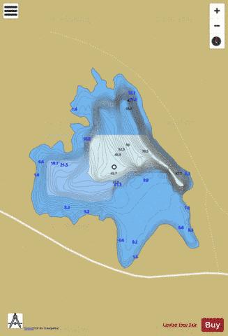 Loughaunierin depth contour Map - i-Boating App